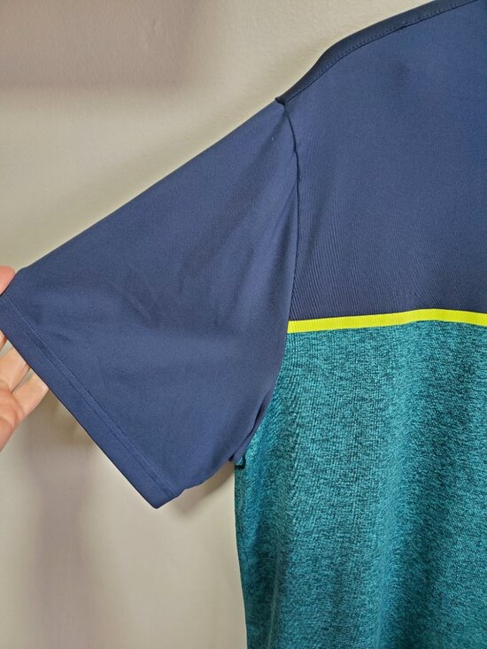 UNDER ARMOUR Playoff Golf Polo 2.0 SS Shirt Athletic Heathered Teal Men's XXL - Picture 4 of 11